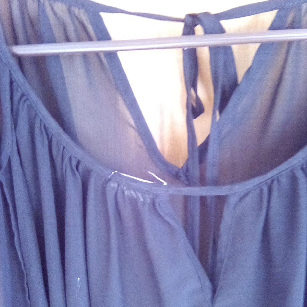 Elegant Women's Navy Blouse